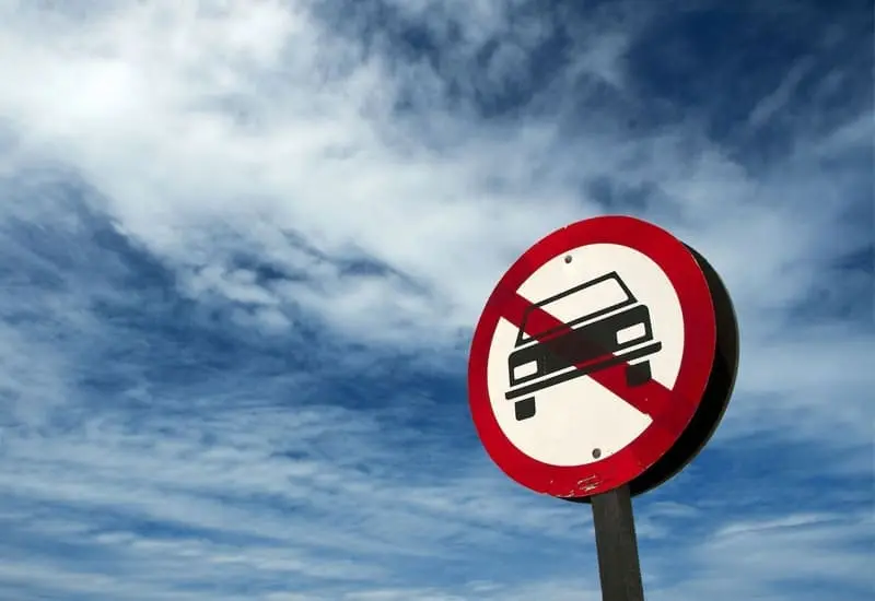 Biển báo cấm xe ô tô