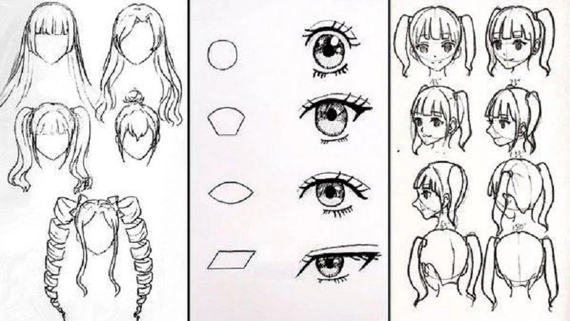 Tập vẽ tranh đề tài Anime đơn giản cho người mới