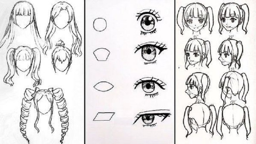Tập vẽ tranh giành chủ đề Anime giản dị và đơn giản cho những người mới