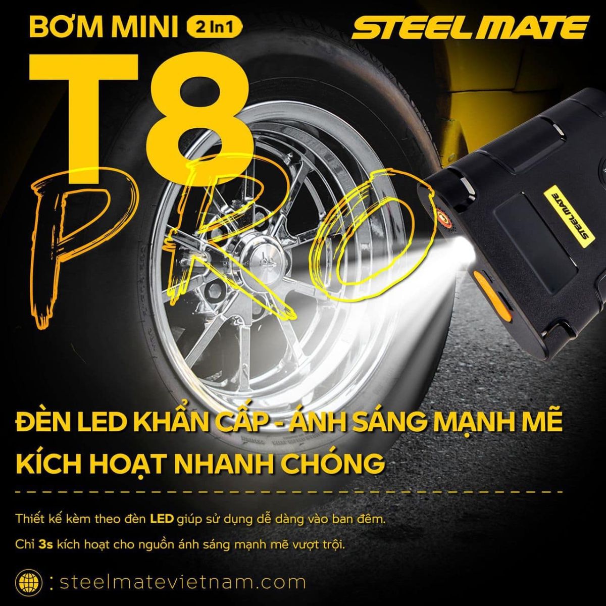 may-bom-lop-o-to-mini-t8-pro-steelmate